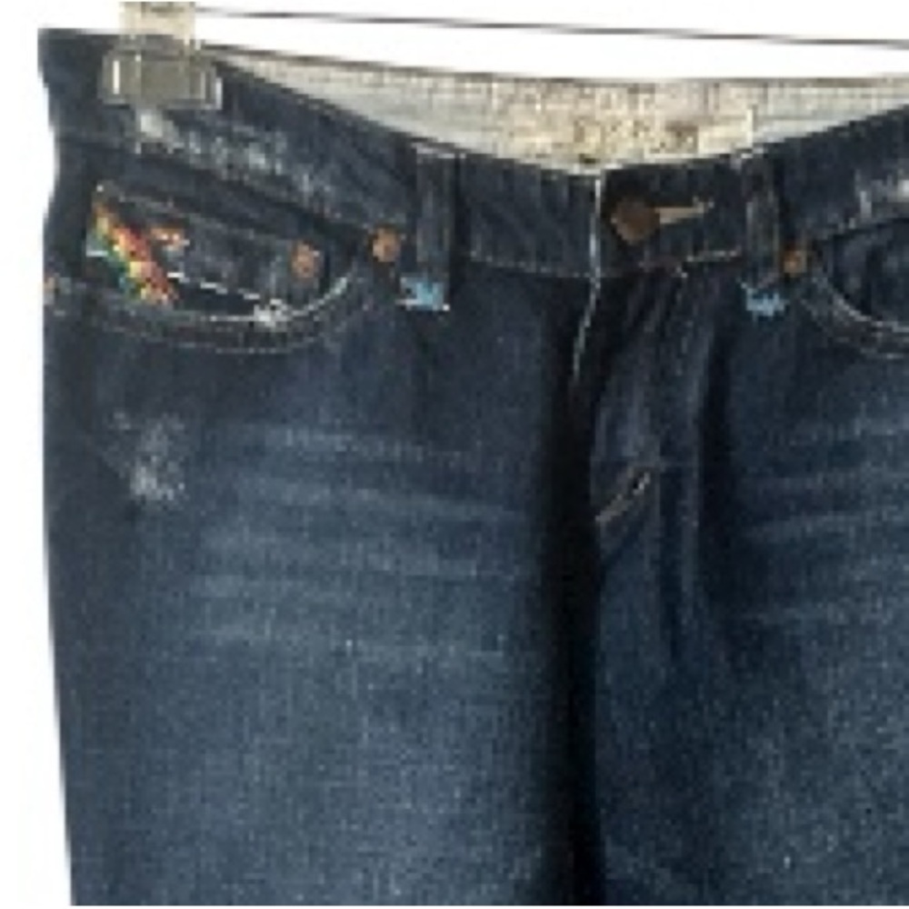 Joes Hendrix Jeans, Flare leg, Cotton, Embroidery, Rainbow, Sz 27x31, Denim​ - Picture 3 of 12